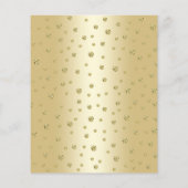 Begroting 80th Birthday Party - Gold Invite Flyer (Achterkant)