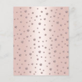 Begroting 80th Birthday Party - Roos Gold Invitati Flyer (Achterkant)