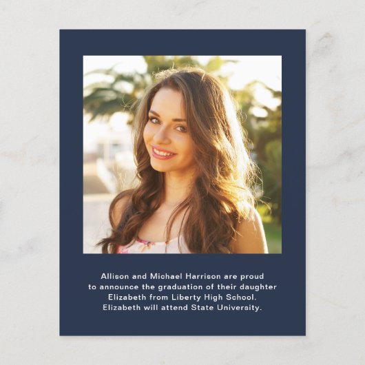 Begroting 8 Aankondiging Fotoblauw Afstuderen (Achterkant)