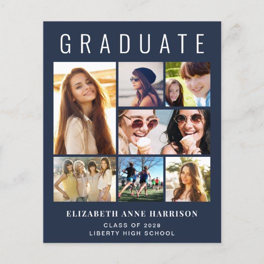 Begroting 8 Aankondiging Fotoblauw Afstuderen (Voorkant)