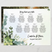 BEGROTING 8 Tafelbruiloft - Zitkaart Greenery (Voorkant / Achterkant)