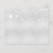 Begroting 90e verjaardag zilveren glitter sparen d (Achterkant)