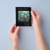 Begroting 90th Birthday Black Uitnodiging Flyer (Hand)