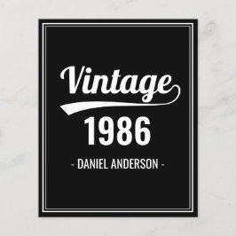 Begroting Aangepaste geboorte Jaar Zwarte Dag Uitn