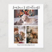 BEGROTING Aangepaste vier Kaart voor kerstfoto's (Voorkant)