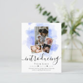 BEGROTING Aankondiging geboorte foto-Collage (Staand voorkant)