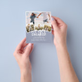 BEGROTING Aankondiging modern FOTO-VERLOVING Flyer (Hand)