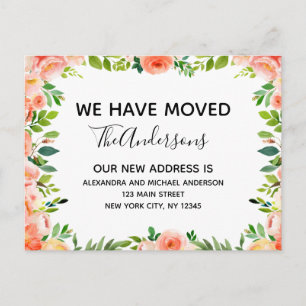 Begroting Aankondiging Perse Koraal Verplaatsing Briefkaart