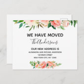 Begroting Aankondiging Perse Koraal Verplaatsing Briefkaart (Voorkant / Achterkant)