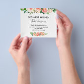 Begroting Aankondiging Perse Koraal Verplaatsing Flyer (Hand)