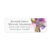 Begroting Abstracte Rainbow Paars Weddenschap Etiket (Voorkant)