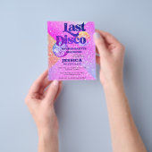 Begroting Afgelopen weekenduitnodiging voor Disco  Flyer (Hand)