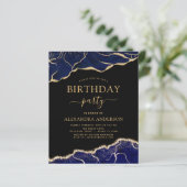 Begroting Agate Navy Blue Birthday Party Elke leef (Staand voorkant)