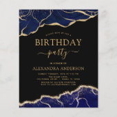 Begroting Agate Navy Blue Birthday Party Elke leef (Voorkant)