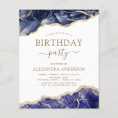 Begroting Agate Navy Blue Birthday Party Elke leef (Voorkant)