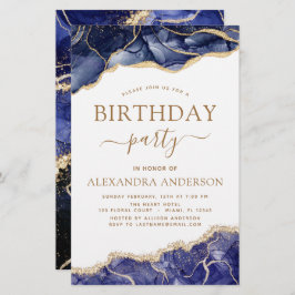 Begroting Agate Navy Blue Birthday Party Elke leef