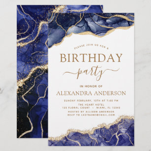 Begroting Agate Navy Blue Birthday Party Elke leef