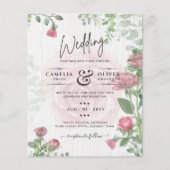 Begroting All-in-1 Dusty Pink Roses Floral Wedding (Voorkant)