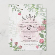 Begroting All-in-1 Dusty Pink Roses Floral Wedding