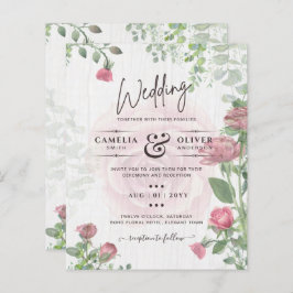 Begroting All-in-1 Dusty Pink Roses Floral Wedding