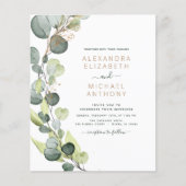 Begroting allemaal in één eucalyptus QR-code bruil (Voorkant)