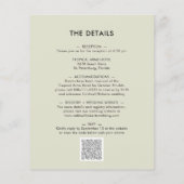 Begroting allemaal in één Moody Floral Wedding Inv (Achterkant)