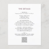 Begroting allemaal in één Moody Floral Wedding Inv (Achterkant)