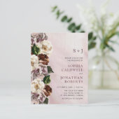 Begroting allemaal in één Moody Floral Wedding Inv (Staand voorkant)