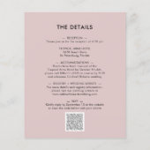 Begroting allemaal in één Moody Floral Wedding Inv (Achterkant)