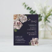 Begroting allemaal in één Moody Floral Wedding Inv (Staand voorkant)