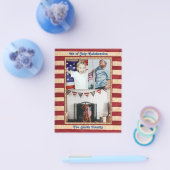 BEGROTING Amerikaanse vlag 4e van de uitnodiging v Flyer (Enkel)