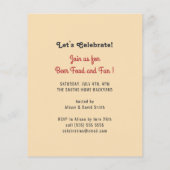 BEGROTING Amerikaanse vlag 4e van de uitnodiging v Flyer (Achterkant)