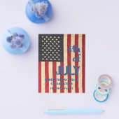 BEGROTING Amerikaanse vlag 4e van de uitnodiging v Flyer (Enkel)