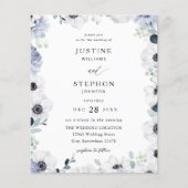 Begroting Anemone & Eucalyptus Winter Floral Weddi Flyer (Voorkant)