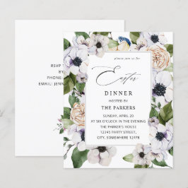 Begroting Anemone White Floral Easter Dinner