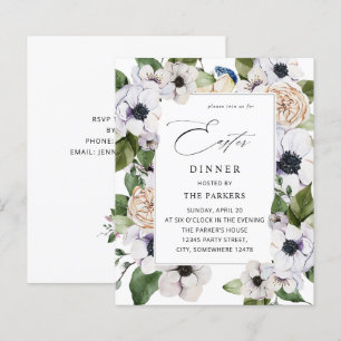 Begroting Anemone White Floral Easter Dinner