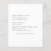 Begroting Anemone White Floral Vrijgezellenfeest Flyer (Achterkant)