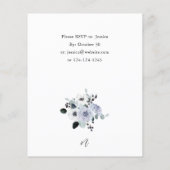 Begroting Anemone Winter White Floral Holiday Flyer (Achterkant)