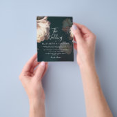 Begroting Antiek  Groene Blindenbruiloft Flyer (Hand)