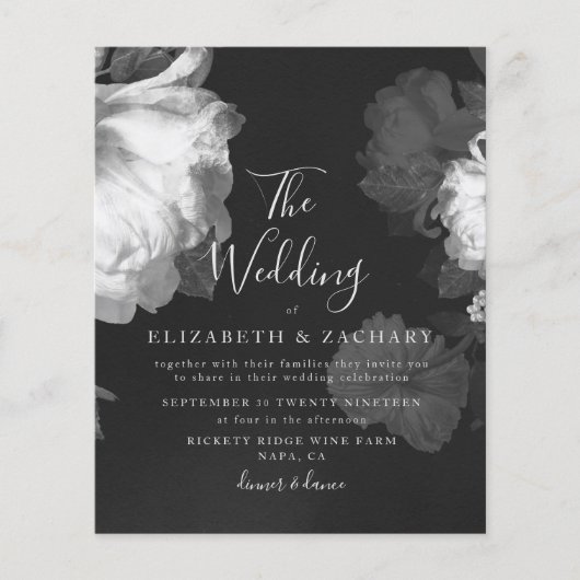 Begroting B&W Antiek  Floral Wedding (Voorkant)