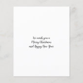 BEGROTING Baby Eerste kerstfoto Kaart (Achterkant)