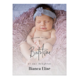 begroting | Baby Foto doop welkomstbord Poster