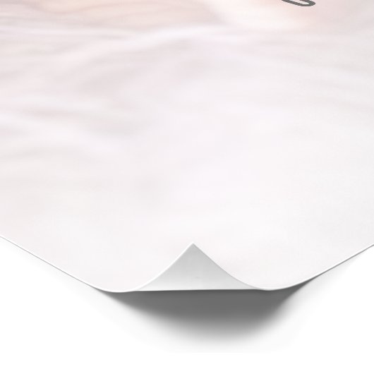 begroting | Baby Foto doop welkomstbord Poster (Hoek)