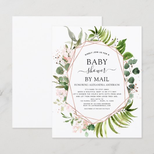 Begroting Baby shower door Mail Greenery Eucalyptu (Voorkant / Achterkant)