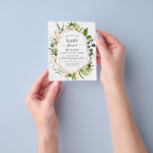 Begroting Baby shower door Mail Greenery Eucalyptu Flyer (Hand)