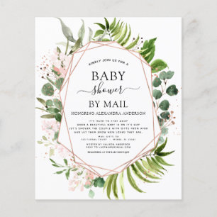 Begroting Baby shower door Mail Greenery Eucalyptu Flyer