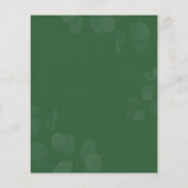 Begroting Baby shower Eucalyptus Greenery (Achterkant)