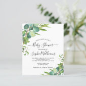 Begroting Baby shower Eucalyptus Greenery (Staand voorkant)