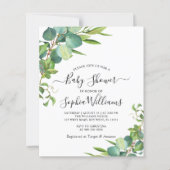 Begroting Baby shower Eucalyptus Greenery (Voorkant)