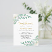 Begroting Baby shower Eucalyptus Greenery (Staand voorkant)